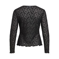 VIFAY Bluse mit Rundhalsausschnitt und Spitze