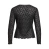 VIFAY blusa con scollo girocollo e pizzo