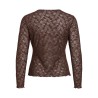 VIFAY Bluse mit Rundhalsausschnitt und Spitze