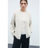 VIFAY blusa con scollo girocollo e pizzo