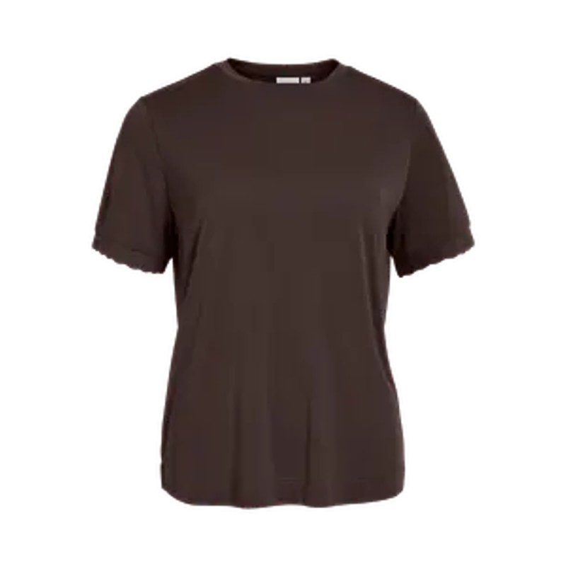 Top VIMADALIA in jersey con scollo rotondo