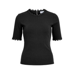 VIBABIA FLOWER O-NECK 2/4 TOP/LC/1
