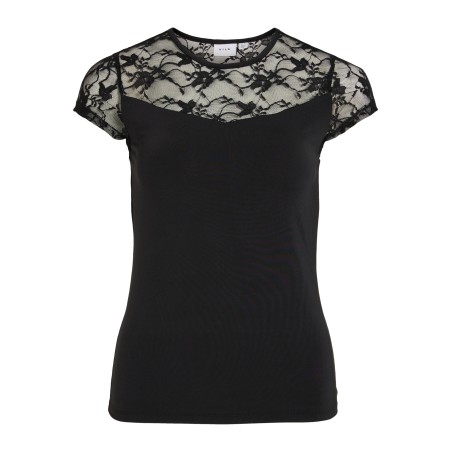 VILEOA C/S  LACE TOP/KA