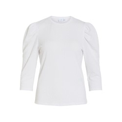 Vianine Puf Jacquard-Top mit 3/4-Ärmeln