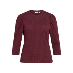 VIANINE PUF 3/4 O-NECK TOP/KA