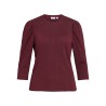 Top Vianine Puf jacquard con maniche 3/4