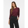 VIANINE PUF 3/4 O-NECK TOP/KA