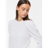 Vianine Puf Jacquard-Top mit 3/4-Ärmeln