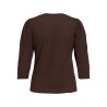 Vianine Puf Jacquard-Top mit 3/4-Ärmeln
