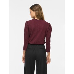 VIANINE PUF 3/4 O-NECK TOP/KA