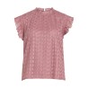 Vinila Jacquard-Top mit Stehkragen für Damen