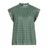 Vinila Jacquard-Top mit Stehkragen für Damen