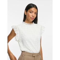 Top Vinila jacquard da donna a collo alto