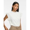 Top Vinila jacquard da donna a collo alto