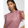 Vinila Jacquard-Top mit Stehkragen für Damen
