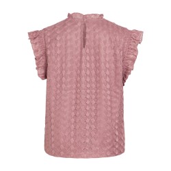 Vinila Jacquard-Top mit Stehkragen für Damen