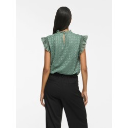Top Vinila jacquard da donna a collo alto