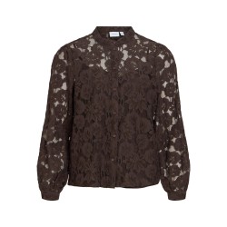 Visala t-shirt in pizzo a maniche lunghe