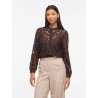 Visala t-shirt in pizzo a maniche lunghe
