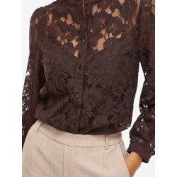 Visala t-shirt in pizzo a maniche lunghe
