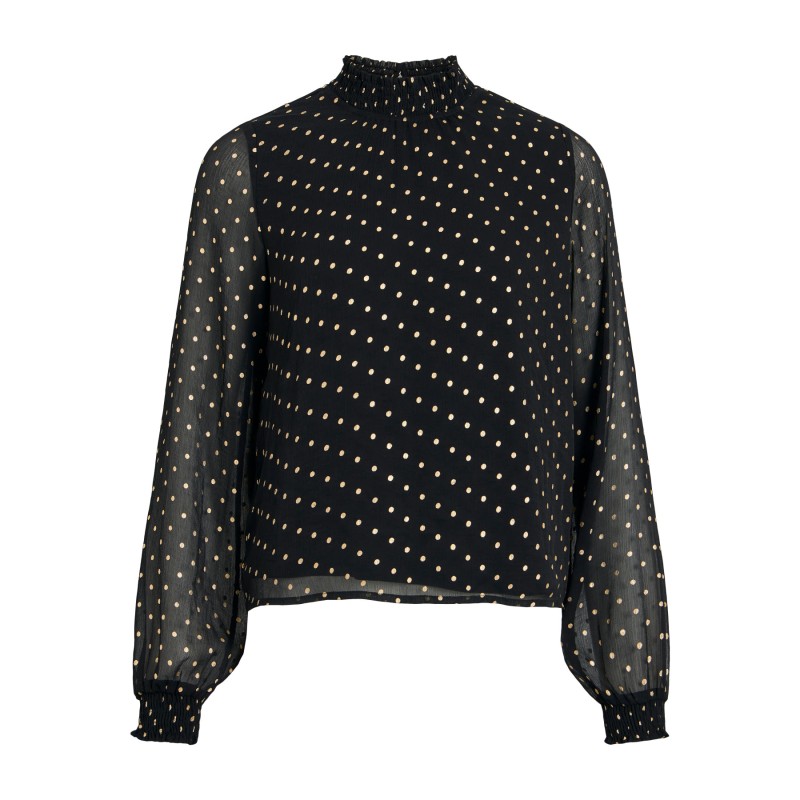 VIFALIA L/S HIGHNECK TOP/PTY/KA