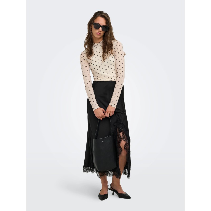 Top ONLERICA in mesh a maniche lunghe