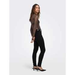 Top ONLERICA in mesh a maniche lunghe