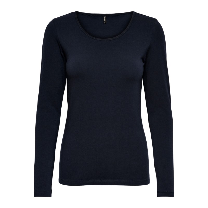 Top donna a maniche lunghe in cotone biologico