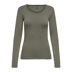 Top donna a maniche lunghe in cotone biologico