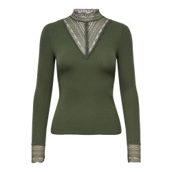 ONLTILDE L/S HIGH NECK LACE TOP JRS NOOS