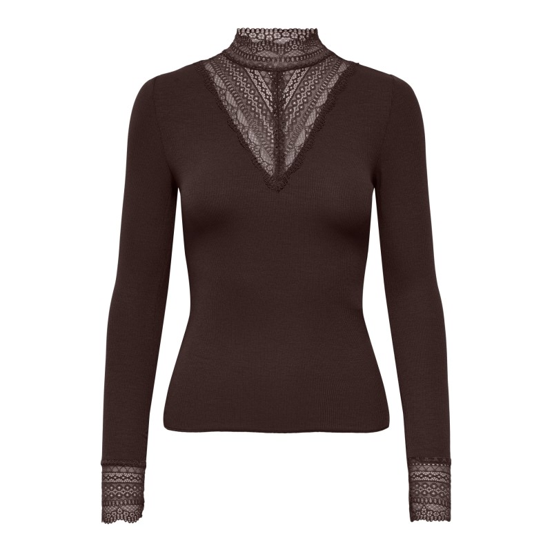 Top Tilde a maniche lunghe con collo alto