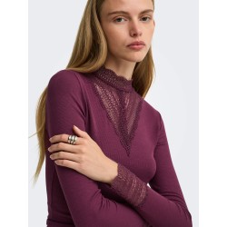 Top Tilde a maniche lunghe con collo alto