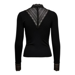 ONLTILDE L/S HIGH NECK LACE TOP JRS NOOS