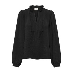 JDYRACHEL LIFE L/S PINTUCK TOP WVN NOOS