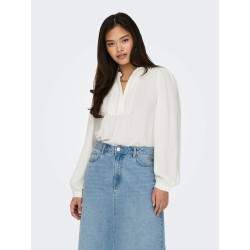 JDYRACHEL Bluse mit V-Ausschnitt und Spitzendetails