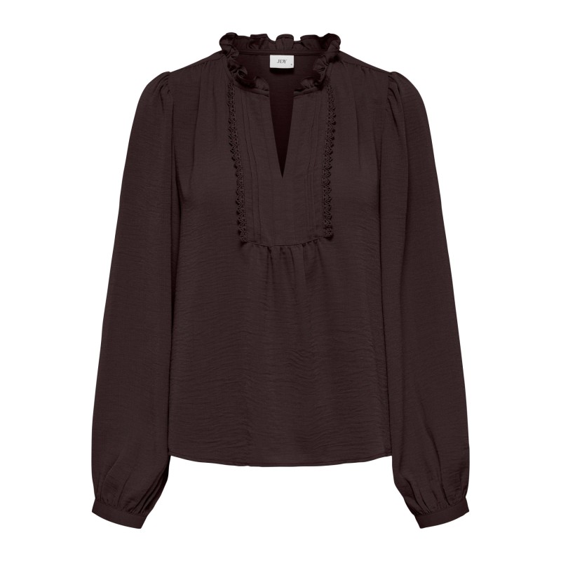 JDYRACHEL Bluse mit V-Ausschnitt und Spitzendetails