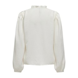 JDYRACHEL LIFE L/S PINTUCK TOP WVN NOOS