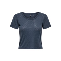 CATTY Cropped-T-Shirt mit Rundhalsausschnitt