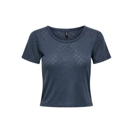 CATTY T-shirt cropped girocollo a maniche corte