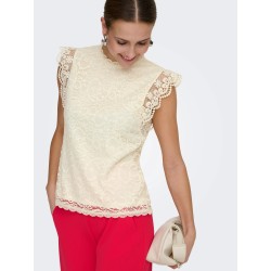 JDYLOTAS S/L LACE TOP JRS NOOS