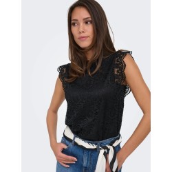 JDYLOTAS S/L LACE TOP JRS NOOS
