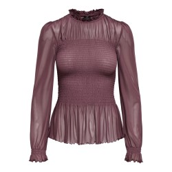 JDYELSA LIFE Langarm-Bluse mit Smock-Details