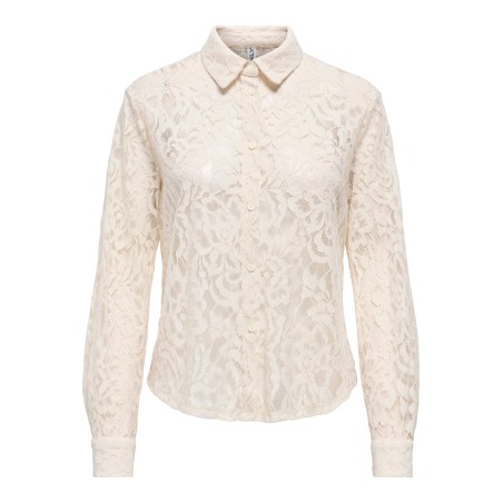 ONLBIRUN Langarm-Spitzenbluse aus Webstoff