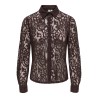 ONLBIRUN Langarm-Spitzenbluse aus Webstoff