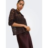ONLBIRUN Langarm-Spitzenbluse aus Webstoff