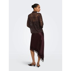ONLBIRUN camicia in tessuto con dettaglio in pizzo