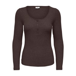 JDYRENO Langarm-Top aus Rippstrick