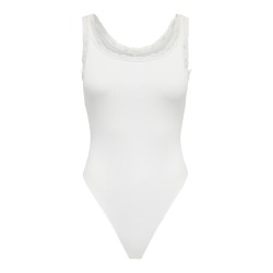 Body ONLVINI in single jersey con pizzo