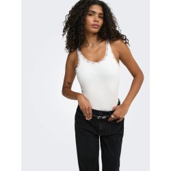 ONLVINI Bodysuit aus Single Jersey mit Spitze