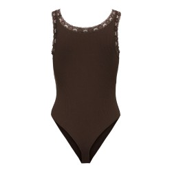 ONLVINI Bodysuit aus Single Jersey mit Spitze
